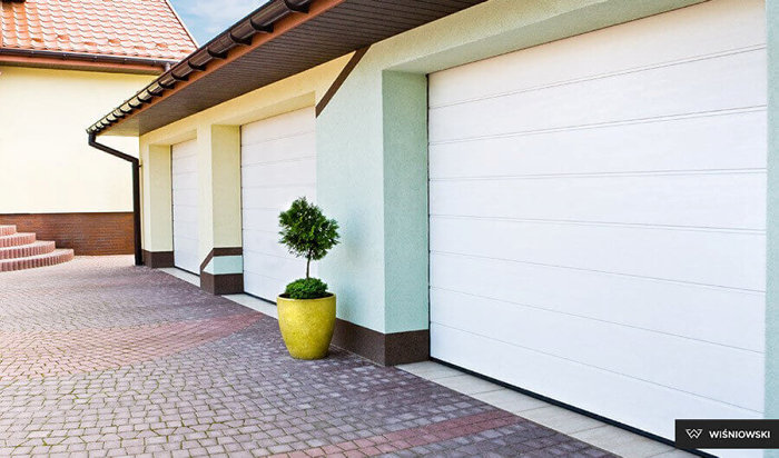 Garageport 240 x 200 cm med portautomatik High Rip W